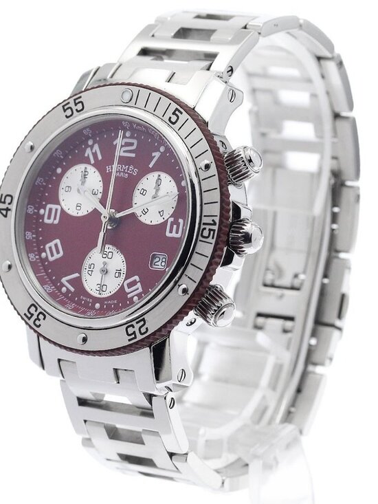 HERMES Clipper diver CL2.918 Date Chronograph Quartz Men\'s Watch_960317